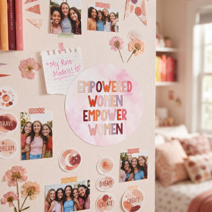 Starke Frauen stärken Frauen Runder Aufkleber