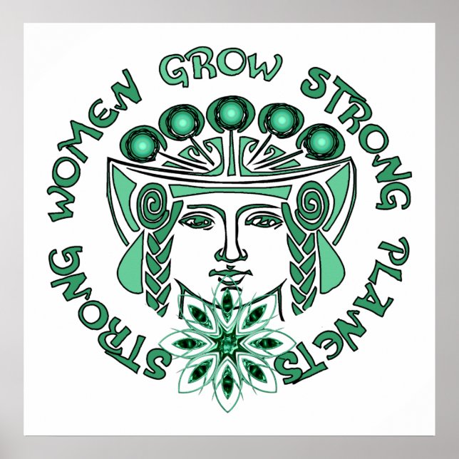 Starke Frauen starker Planet Poster (Vorne)