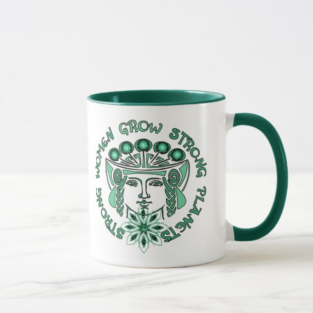 Starke Frauen-starker Planet Tasse (Rechts)
