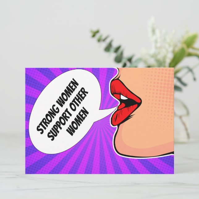 Starke Frauen unterstützen einander (Stehend Vorderseite)