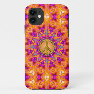 Starke Friedensenergie-Mandala-Orange + Rosa Case-Mate iPhone Hülle