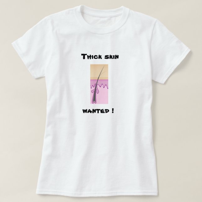 Starke Haut wollte Spaß Shirt (Design vorne)