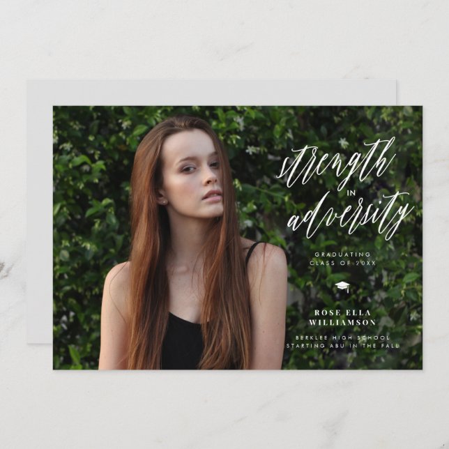 Stärke im Abschluss der Vielfalt Einladung (Vorne/Hinten)