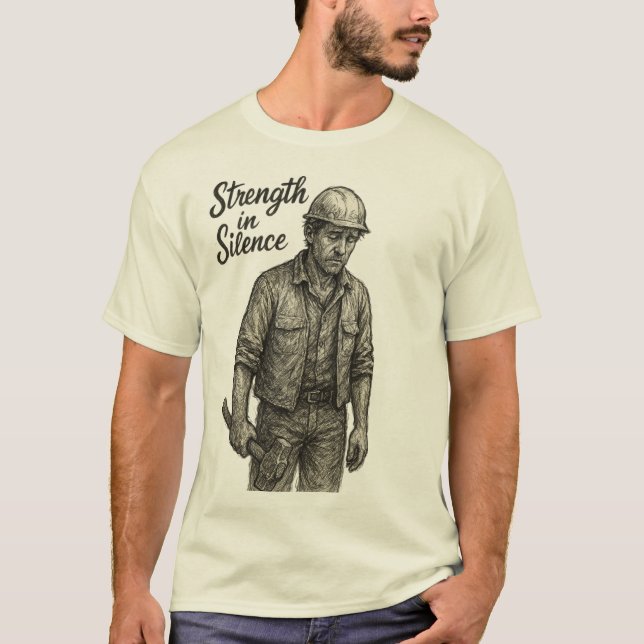 Stärke in der Stille T-Shirt (Vorderseite)