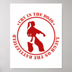 Stärke in Gelassenheit: Karate-Motivation Poster