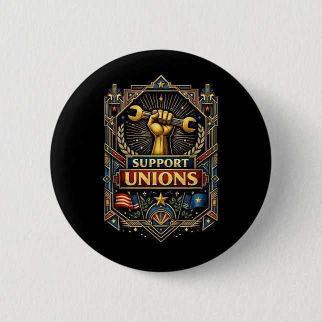 Stärke in Solidarität Button (Vorderseite)