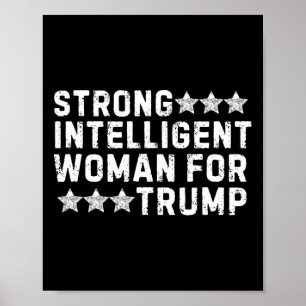 Starke intelligente Frau für Trump Mädchen Mega Fr Poster