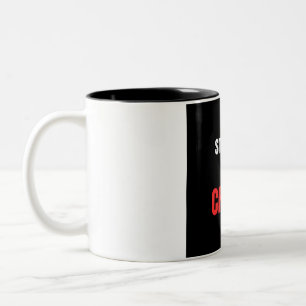 Stärke ist eine Wahl Powerlifting-Gym-Motivation C Zweifarbige Tasse