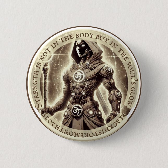 STÄRKE IST NICHT DER KÖRPER- M BHM2025 BUTTON (Vorderseite)