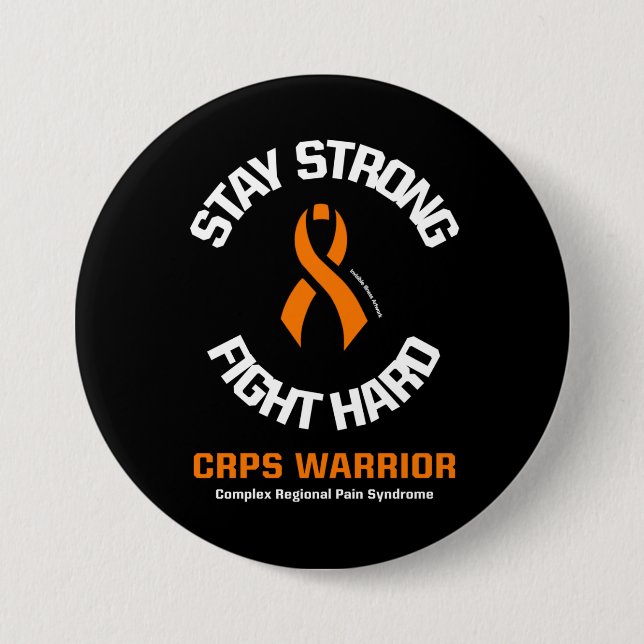 STARKE KAMPFHARD bleibe...CRPS Button (Vorderseite)