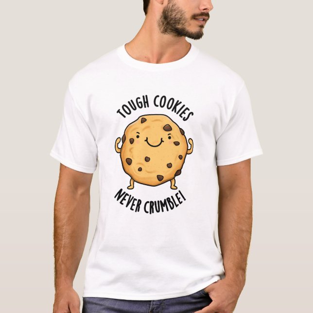 Starke Kekse zerbrechen nie lustigen Food Puff T-Shirt (Vorderseite)