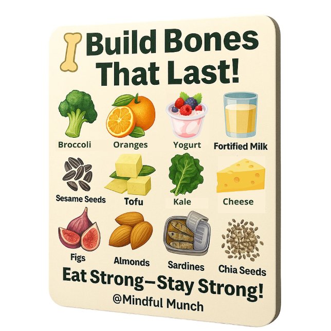 Starke Knochen Kühlschrankmagnet Magnet (Support strong bones with this nutrition magnet—ideal for growing kids and aging adults.)