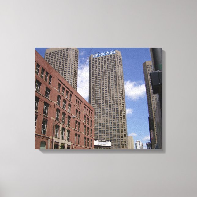 Starke Leinwand im Stadtzentrum von Chicago (Vorderseite)