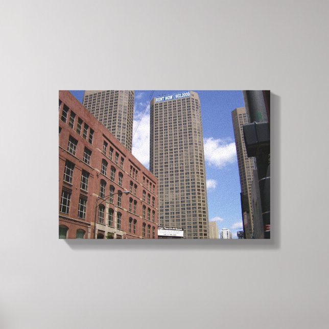 Starke Leinwand im Stadtzentrum von Chicago (Vorderseite)