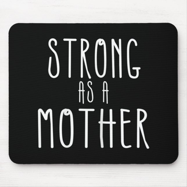 Starke Mama als Mutter und Weisheit Mousepad (Vorne)