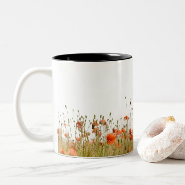 Starke Mäuse Zweifarbige Tasse (Mit Donut)