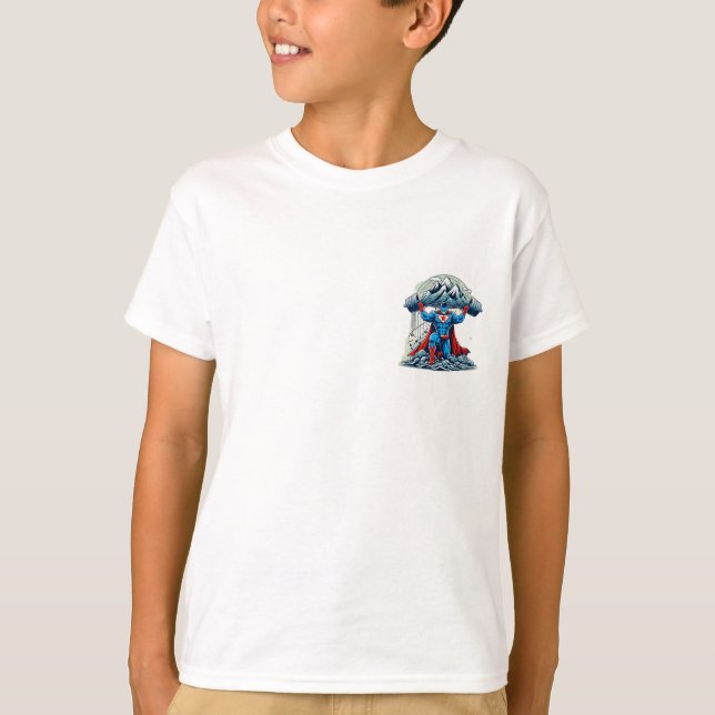 Stärke Measure" oder "Heavy Lift, Dream Big". T-Shirt (Vorderseite)