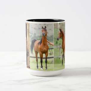 Stärke, Mut und Macht Zweifarbige Tasse