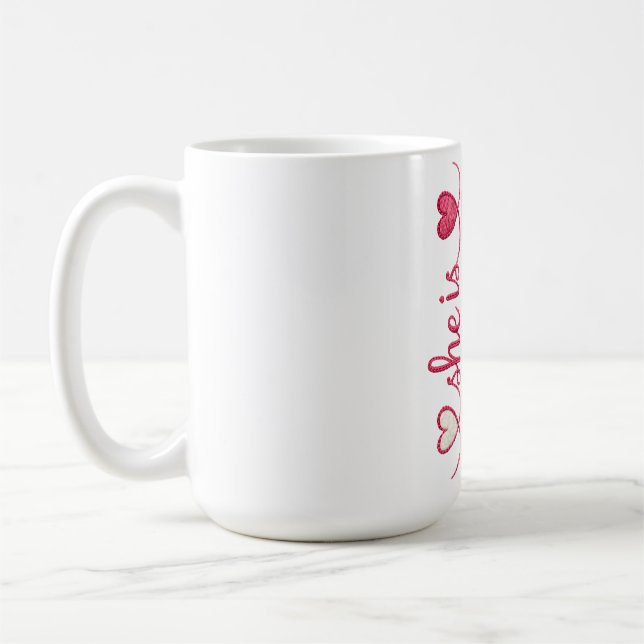 Starke Mutter Zitat Kaffeetasse (Links)