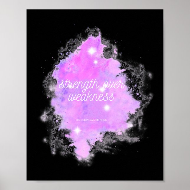 Stärke Over Weakness Galaxy - Rsd Crps Bewusstsein Poster (Vorne)