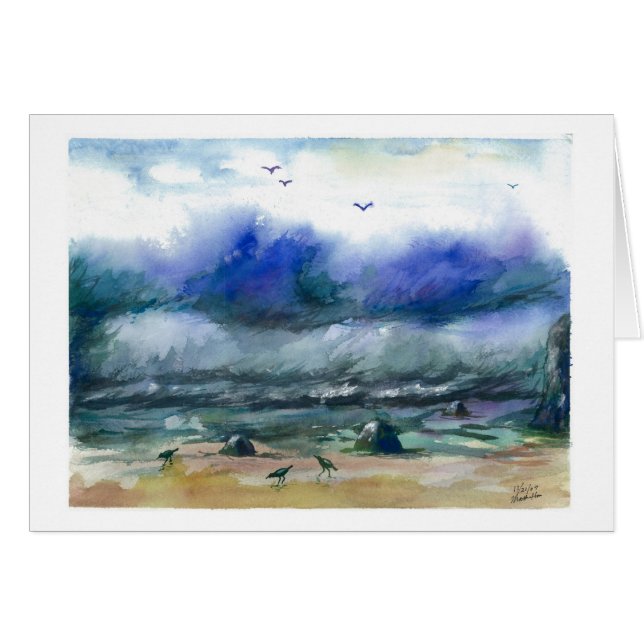 Starke Ozeanwellen (Vorderseite (Horizontal))