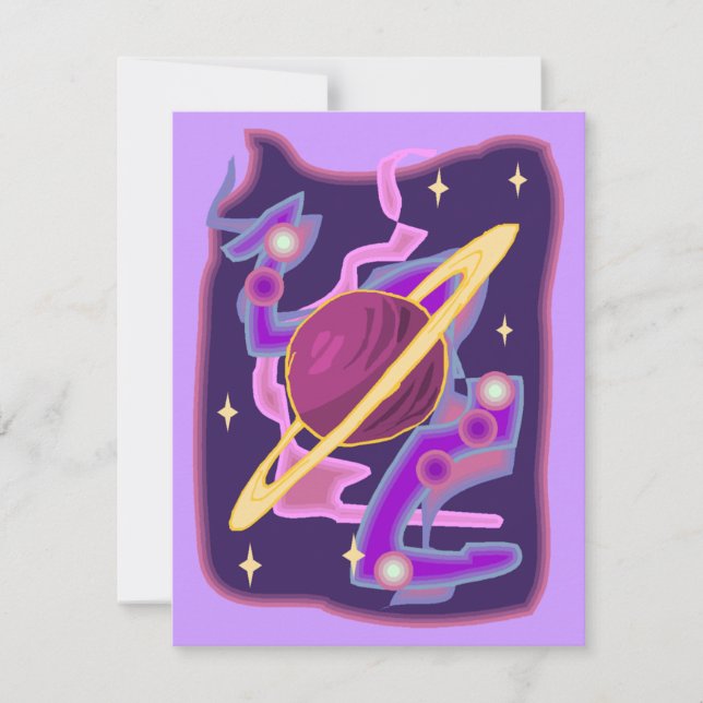 STARKE PARTY EINLADUNG ~ EZ TO CUSTOMIZE (Vorderseite)