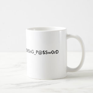 Starke Passwort-Kaffee-Tasse Tasse