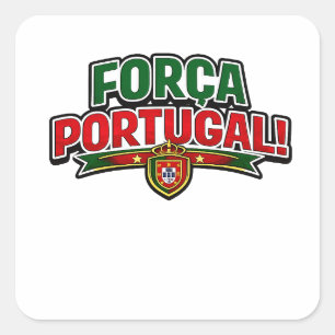 STÄRKE PORTUGAL 🇵🇹 Portugal Stolz Fußball Quadratischer Aufkleber