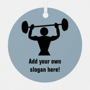 Starke Power-Hubgewichte für Typ - Slogan hinzufüg Ornament Aus Metall