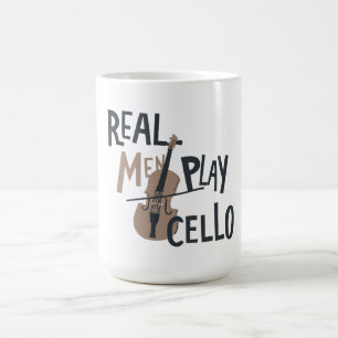 Stärke: Real Men spielen Cello Kaffeetasse