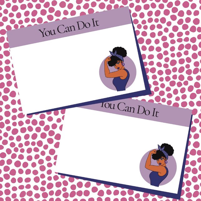 Starke schwarze Frau Post-it-Notizen Post-it Klebezettel (Von Creator hochgeladen)