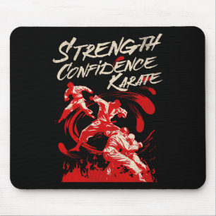 Stärke Selbstvertrauen Karate Kampfgeist Martial Mousepad