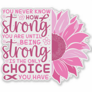 Starke Sensibilisierung für Brustkrebs Aufkleber