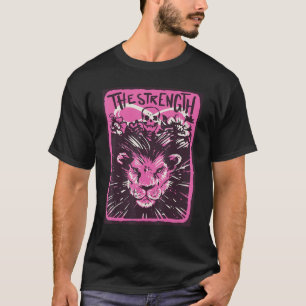 Stärke Tarotkarte Mystische Karten Okkulte Magie L T-Shirt