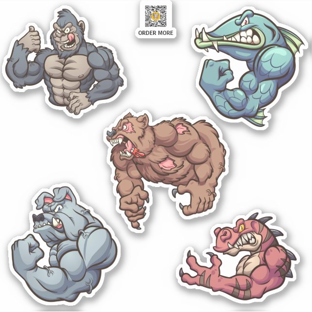 Starke Typ Aufkleber (Vorderseite)