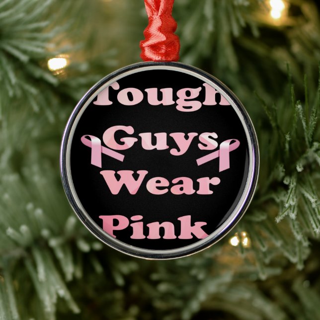 Starke Typ tragen Pink Ornament Aus Metall (Baum)