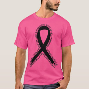 Starke Typ tragen rosa Brustkrebs-Bewusstsein T-Shirt