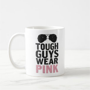 Starke Typ tragen rosa Funny Pink Color Liebhaber Kaffeetasse