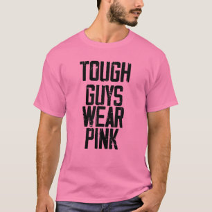 Starke Typ tragen rosa, jugendliches Brustkrebs-Be T-Shirt