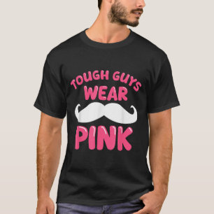 Starke Typ tragen rosa Männer Ehemännchen T-Shirt