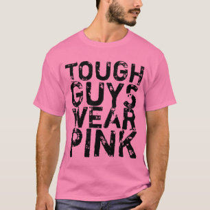 Starke Typen tragen rosa lustiges Shirt