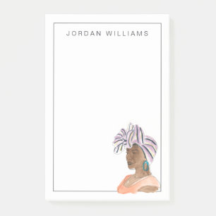 Starke u. schöne Frau Post-it Klebezettel