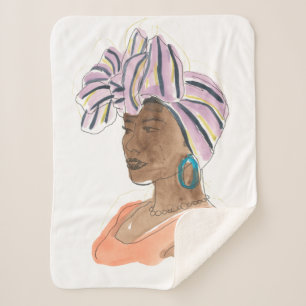 Starke u. schöne Frau Sherpadecke