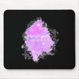 Stärke über Schwäche Galaxie - leichtes Herzkrebs  Mousepad