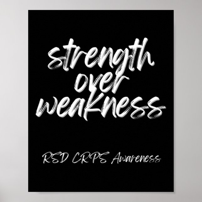 Stärke über Schwäche - RSD-CRPS-Bewusstsein Poster (Vorne)