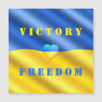 Starke Ukraine - ukrainische Flagge - Sieg der Fre