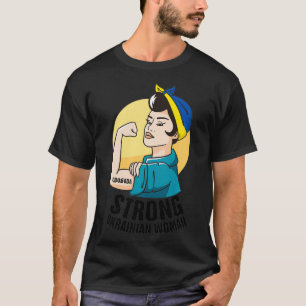 Starke ukrainische Fahne ukrainische Nationalistin T-Shirt