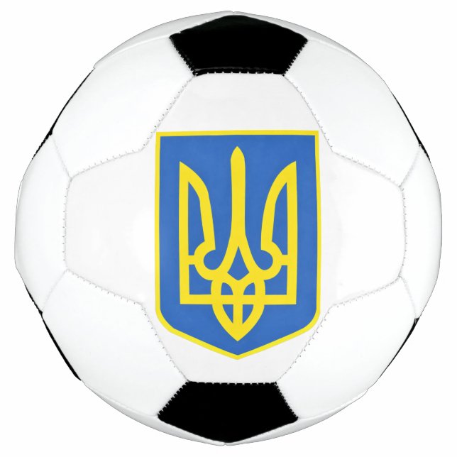 Starke ukrainische Wappen - Freiheit gewinnt immer Fußball (Vorderseite)