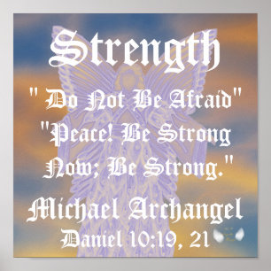 Stärke und Frieden Michael Archangel individualisi Poster
