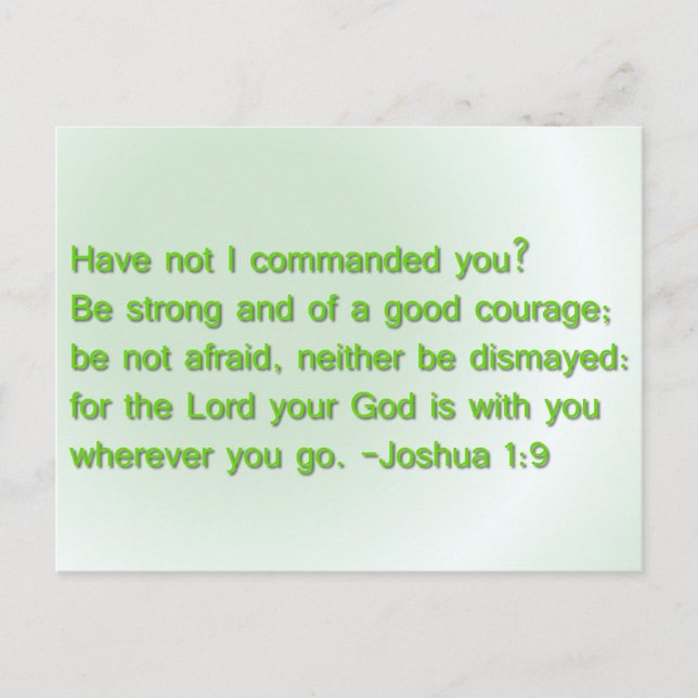 Starke und gute Courage Postkarte (Vorderseite)